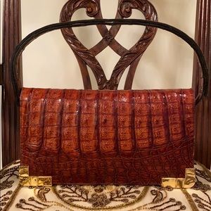Crocodile NWOT vintage yet classic authentic purse